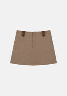 ELEH Gonna BUTTON-DETAIL MINI SKIRT marrone da donna EFW260015 038 ELEH 