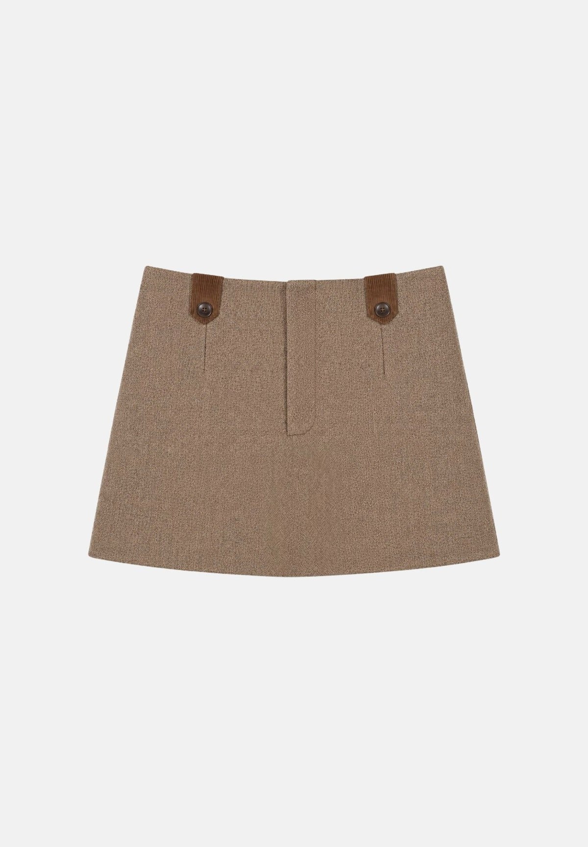 ELEH Gonna BUTTON-DETAIL MINI SKIRT marrone da donna EFW260015 038 ELEH 