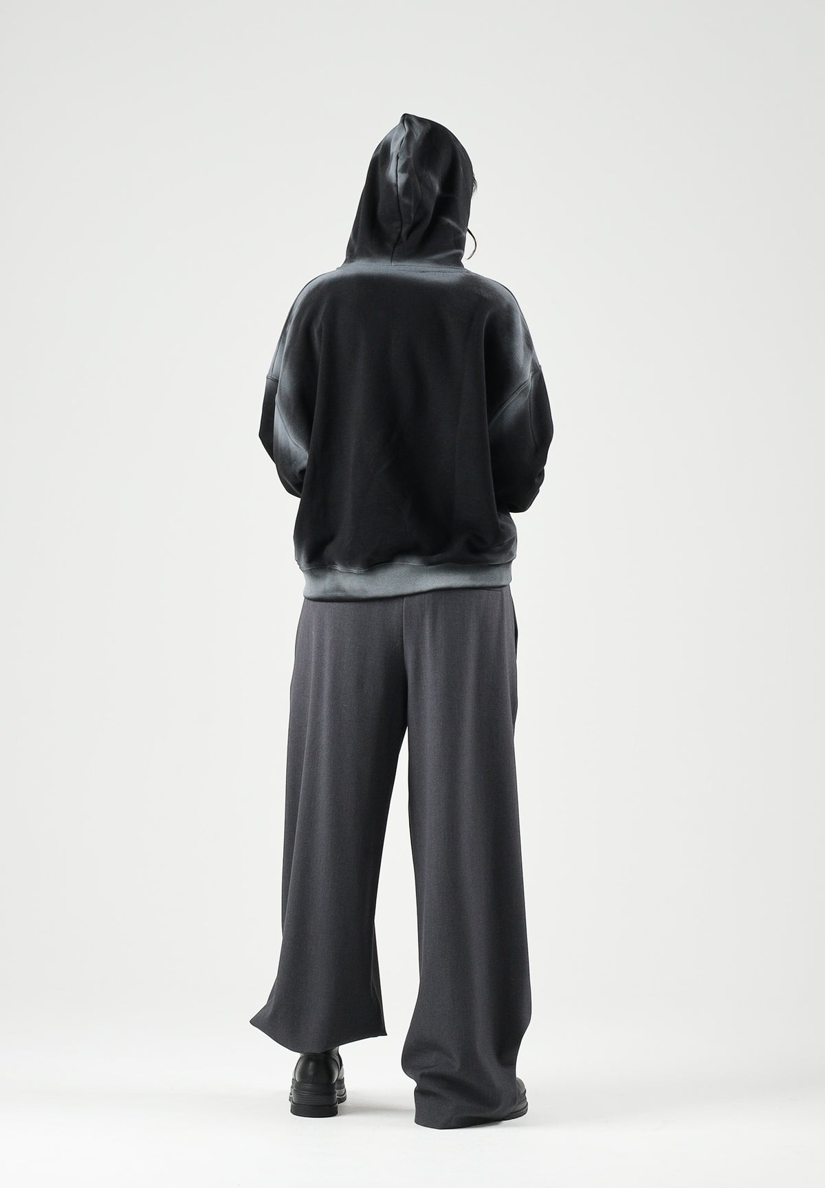 ELEH Pantaloni PALAZZO grigi da donna con pieghe frontali EFW260074 016 ELEH 