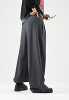 ELEH Pantaloni PALAZZO grigi da donna con pieghe frontali EFW260074 016 ELEH 