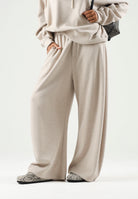 ELEH Pantaloni wide leg beige da donna con gamba ampia EFW260274 052 ELEH 