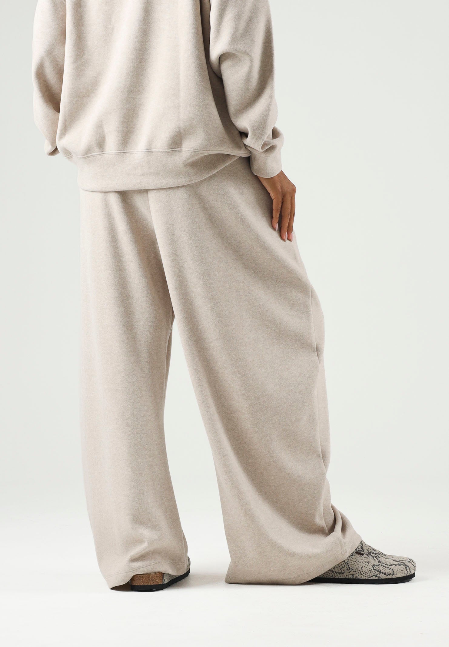 ELEH Pantaloni wide leg beige da donna con gamba ampia EFW260274 052 ELEH 