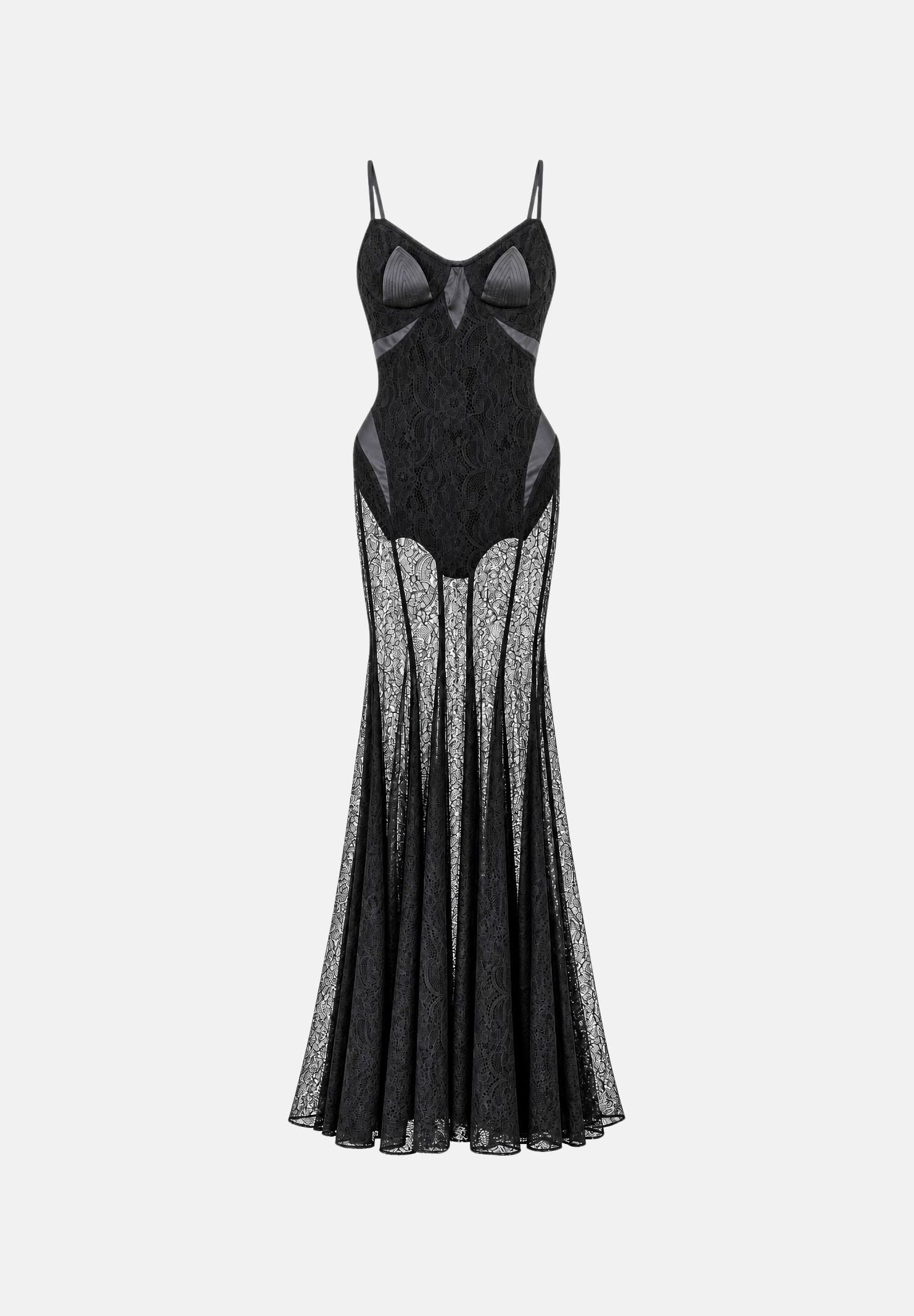 ELISABETTA FRANCHI Abito lungo nero da donna con scollo halter ABR2767E2 110 ELISABETTA FRANCHI 