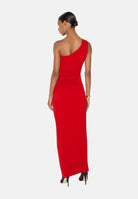 ELISABETTA FRANCHI Abito RED CARPET lungo red passion rosso da donna con design monospalla AM07B66E2 CG5 ELISABETTA FRANCHI 
