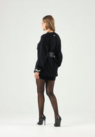 ELISABETTA FRANCHI Abito CUT-OUT nero da donna  con dettaglio cut-out in vita. AM23T66E2 110 ELISABETTA FRANCHI 