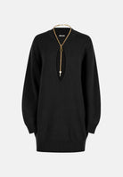ELISABETTA FRANCHI Abito CUT-OUT nero da donna  con dettaglio cut-out in vita. AM23T66E2 110 ELISABETTA FRANCHI 