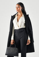 ELISABETTA FRANCHI Body in filato di viscosa burro-bianco da donna con catena gioiello<BR/> BK03S66E2 193 ELISABETTA FRANCHI 