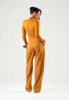 ELISABETTA FRANCHI Body BODY IN JERSEY CON LOGO GIOIELLO Ambra, marrone ambrato, donna. BO05567E2 940 ELISABETTA FRANCHI 