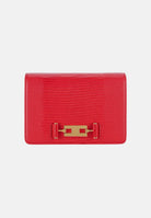 ELISABETTA FRACHI Borsa a tracolla red passion, rossa, da donna, con catena groumette e stampa effetto lucertola BS09A66E2 CG5 ELISABETTA FRANCHI 