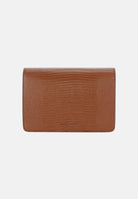 ELISABETTA FRANCHI Borsa a tracolla sigaro-marrone da donna con catena groumette e stampa effetto lucertola BS09A66E2 FK3 ELISABETTA FRANCHI 