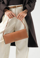 ELISABETTA FRANCHI Borsa a spalla sigaro-marrone da donna con stampa lucertola BS15A66E2 FK3 ELISABETTA FRANCHI 