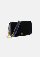 ELISABETTA FRANCHI Pochette blu notte per donna con lavorazione effetto coccodrillo e chiusura elegante. BS20A67E2 H88 ELISABETTA FRANCHI 