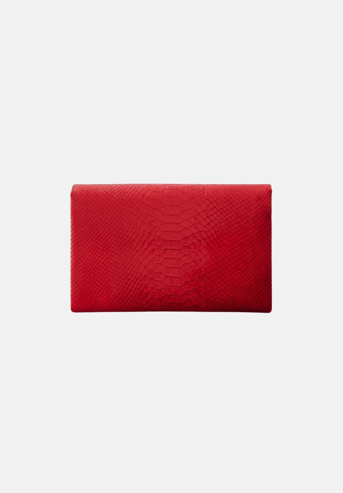 ELISABETTA FRANCHI Pochette a mano  red passion rosso per donna con patta geometrica a busta e dettaglio logo dorato BS27A67E2 CG5 ELISABETTA FRANCHI 