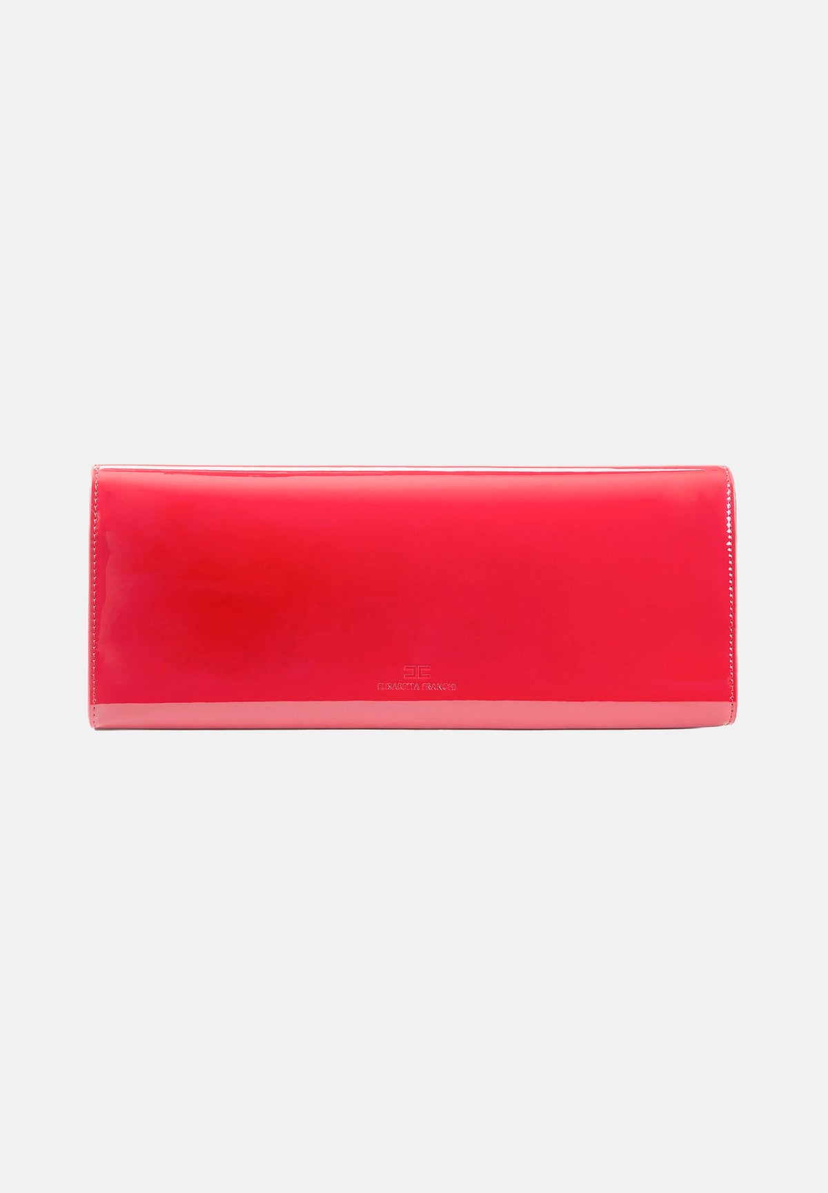 ELISABETTA FRANCHI Pochette rossa da donna  con chiusura a patta rigida e logo monogramma EF BS29A67E2 CG5 ELISABETTA FRANCHI 