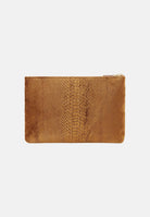ELISABETTA FRANCHI Pochette a mano ambra per donna con elegante stampa effetto pitone e placca logata dorata BS81A67E2 940 ELISABETTA FRANCHI 