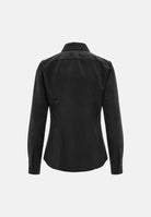ELISABETTA FRANCHI Camicia manica lunga nera per donna con colletto classico e abbottonatura frontale tono su tono. CA19067E2 110 ELISABETTA FRANCHI 