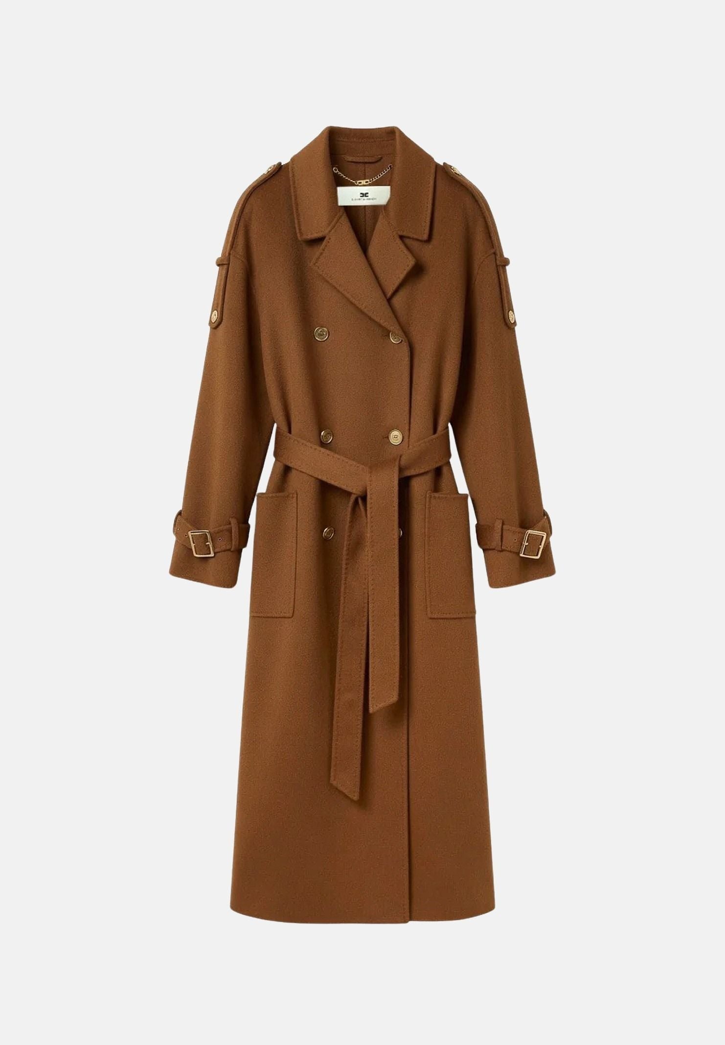 Cappotto lungo regular fit da donna autunno inverno CP02D66E2 FK3 ELISABETTA FRANCHI 