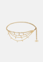 ELISABETTA FRANCHI Cintura gioiello oro da donna con charms CT22B62E2 U95 ELISABETTA FRANCHI 
