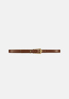 ELISABETTA FRANCHI Cintura in pelle sigaro-marrone da donna con dettagli metallici dorati. CT31S66E2 FK3 ELISABETTA FRANCHI 