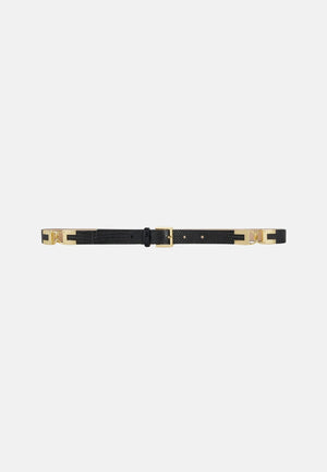 ELISABETTA FRANCHI Cintura LEATHER BELT colore nero, da donna con stampa effetto lucertola CT54S66E2 110 ELISABETTA FRANCHI 