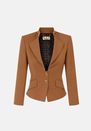 Giacca con collo slim fit da donna autunno inverno GI24966E2 FK3 ELISABETTA FRANCHI 