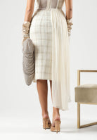 ELISABETTA FRANCHI Gonna MIDI a tubino burro da donna con spacco frontale. GO23267E2 193 ELISABETTA FRANCHI 