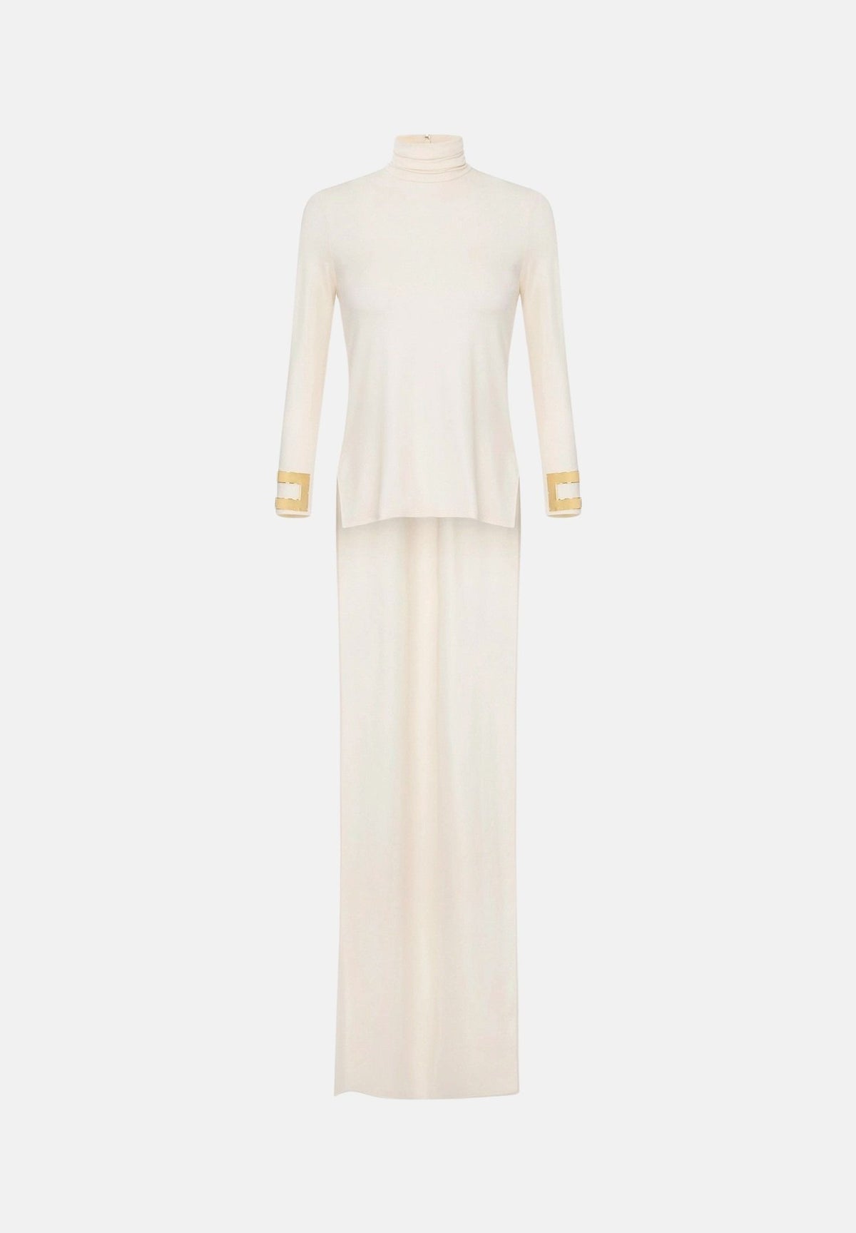 ELISABETTA FRANCHI Maglia IN JERSEY LUCIDO  colore basico burro, beige da donna MD00467E2 193 ELISABETTA FRANCHI 