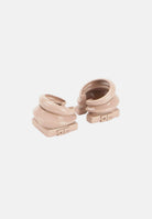 ELISABETTA FRANCHI Orecchini EAR CUFF geometrici, color nude, da donna con finitura metalizzata lucida<BR/> OR19B63E2 EA1 ELISABETTA FRANCHI 