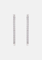 ELISABETTA FRANCHI Orecchini pendenti silver agento da donna con dettaglio logo OR36A66E2 346 ELISABETTA FRANCHI 