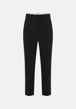 ELISABETTA FRANCHI Pantaloni neri da donna con linea sartoriale e gamba affusolata. PA20966E2 110 ELISABETTA FRANCHI 