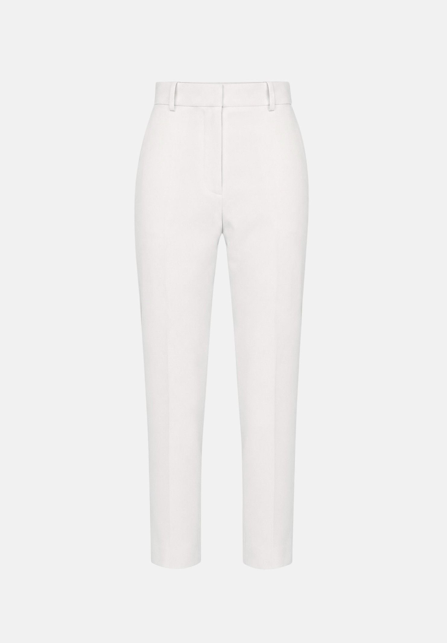 ELISABETTA FRANCHI Pantaloni in crêpe leggero avorio da donna PA20966E2 360 ELISABETTA FRANCHI 