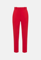 ELISABETTA FRANCHI Pantaloni in crêpe leggero Red Passion - Rosso Donna. PA20966E2 CG5 ELISABETTA FRANCHI 
