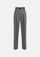 N21 Pantaloni eleganti grigi da donna con tasche laterali e taglio dritto sartoriale. PA22367E2 431 ELISABETTA FRANCHI 
