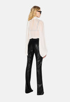 ELISABETTA FRANCHI Pantaloni con trama a squame nero da donna <BR/> PA22567E2 110 ELISABETTA FRANCHI 