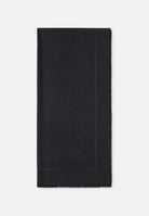 ELISABETTA FRANCHI Sciarpa nera da donna con lettering jacquard SC02F46E2 110 ELISABETTA FRANCHI 