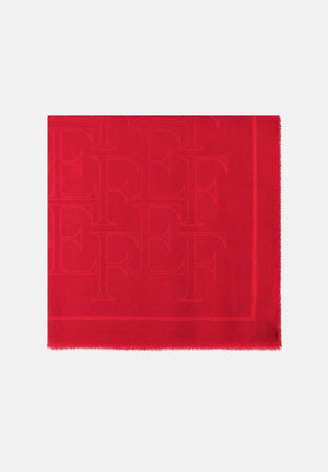 ELISABETTA FRANCHI Foulard in viscosa red passion rosso da donna <BR/> SC02F66E2 CG5 ELISABETTA FRANCHI 