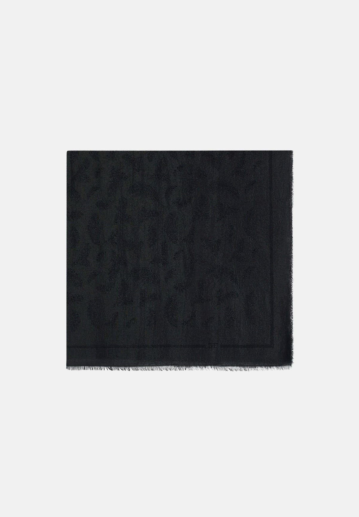 ELISABETTA FRANCHI Foulard nero da donna con monogram jacquard all-over SC06F67E2 110 ELISABETTA FRANCHI 