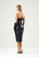 ELISABETTA FRANCHI Top-bustier effetto corpetto nero da donna TO09167E2 110 ELISABETTA FRANCHI 