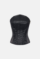 ELISABETTA FRANCHI Top-bustier effetto corpetto nero da donna TO09167E2 110 ELISABETTA FRANCHI 