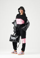 GCDS Pantaloni sportivi JOGGER neri per donna, ragazzi e bambini Z0GJQI588F004 999P GCDS 
