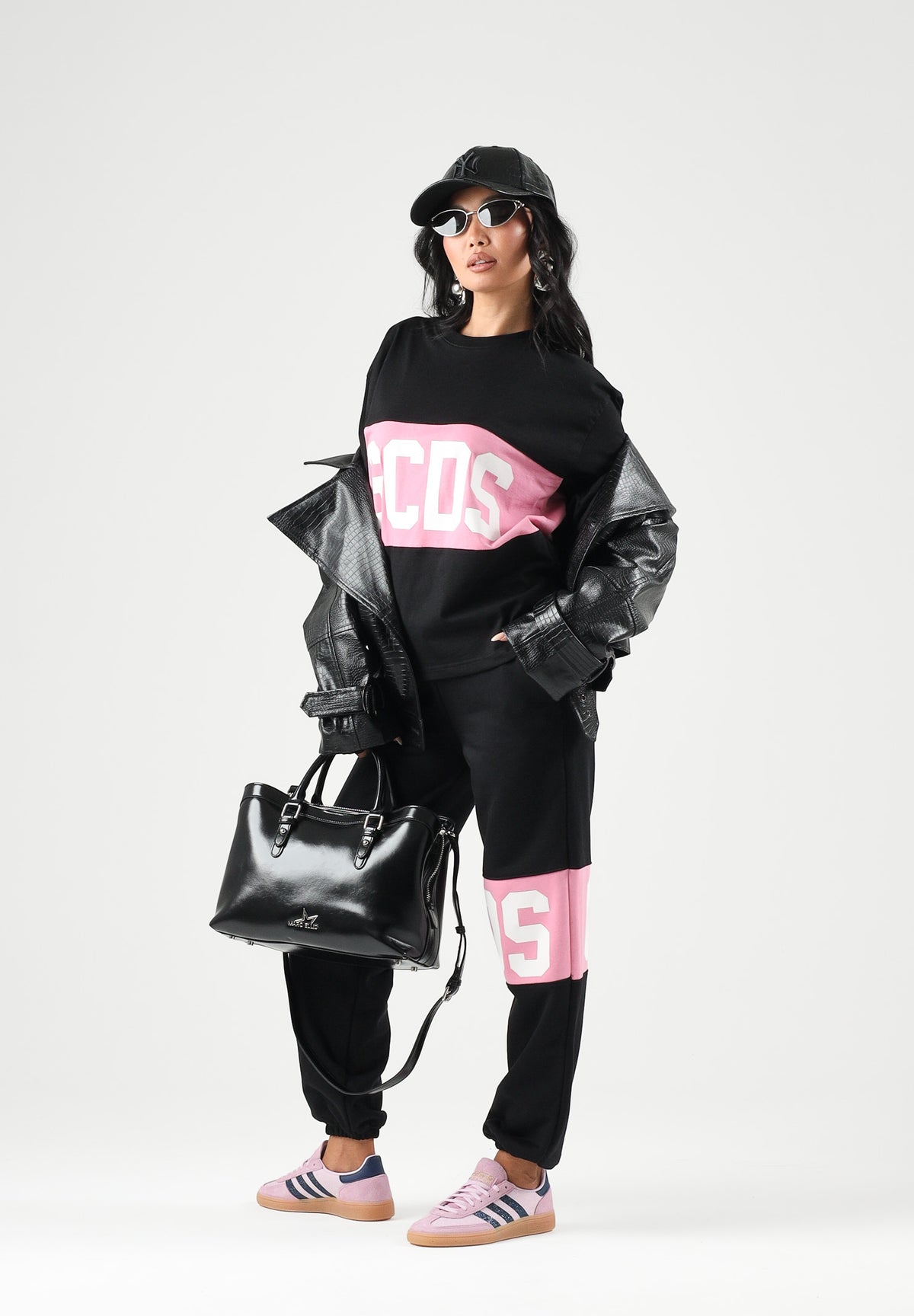 GCDS Pantaloni sportivi JOGGER neri per donna, ragazzi e bambini Z0GJQI588F004 999P GCDS 