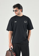 GCDS T-shirt  black-red per uomo e donna con stampa logo a contrasto. Z0MLQC214J080 999R GCDS 