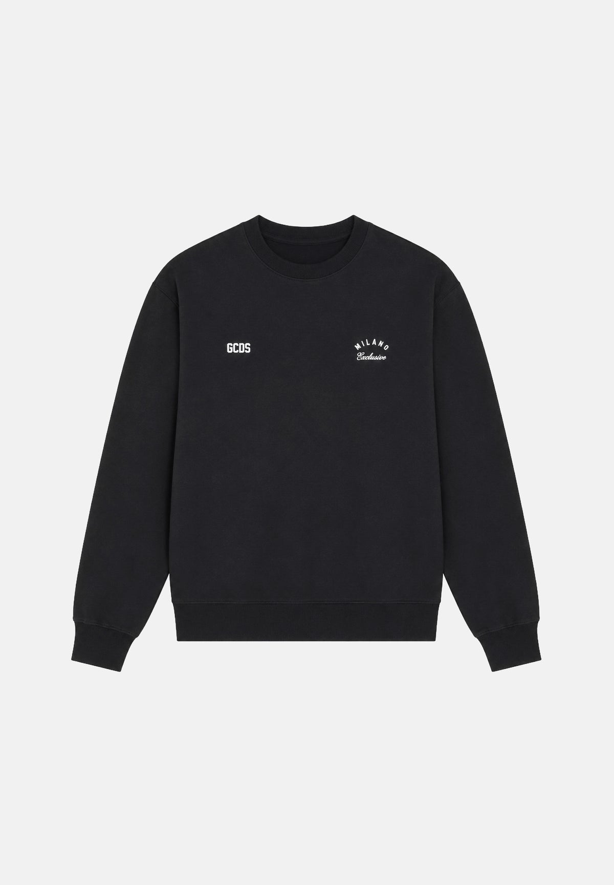 GCDS Felpa girocollo MINI LOGO SWEATSHIRT meteorite-blu notte per uomo e donna con mini logo iconico Z0MLQE215F245 990J GCDS 