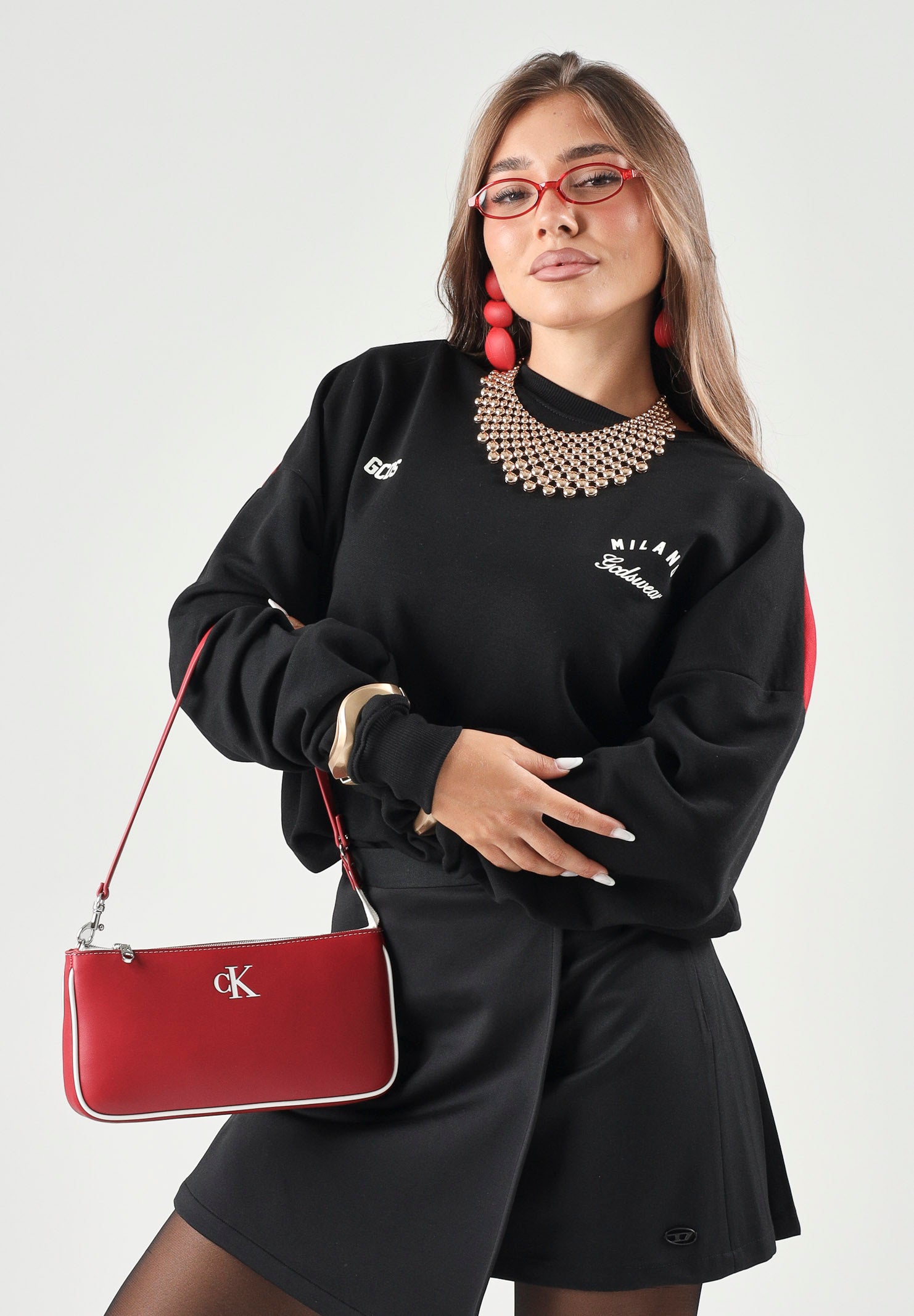 Felpa regular fit per uomo e donna autunno inverno Z0MLQE215F245 999R GCDS 