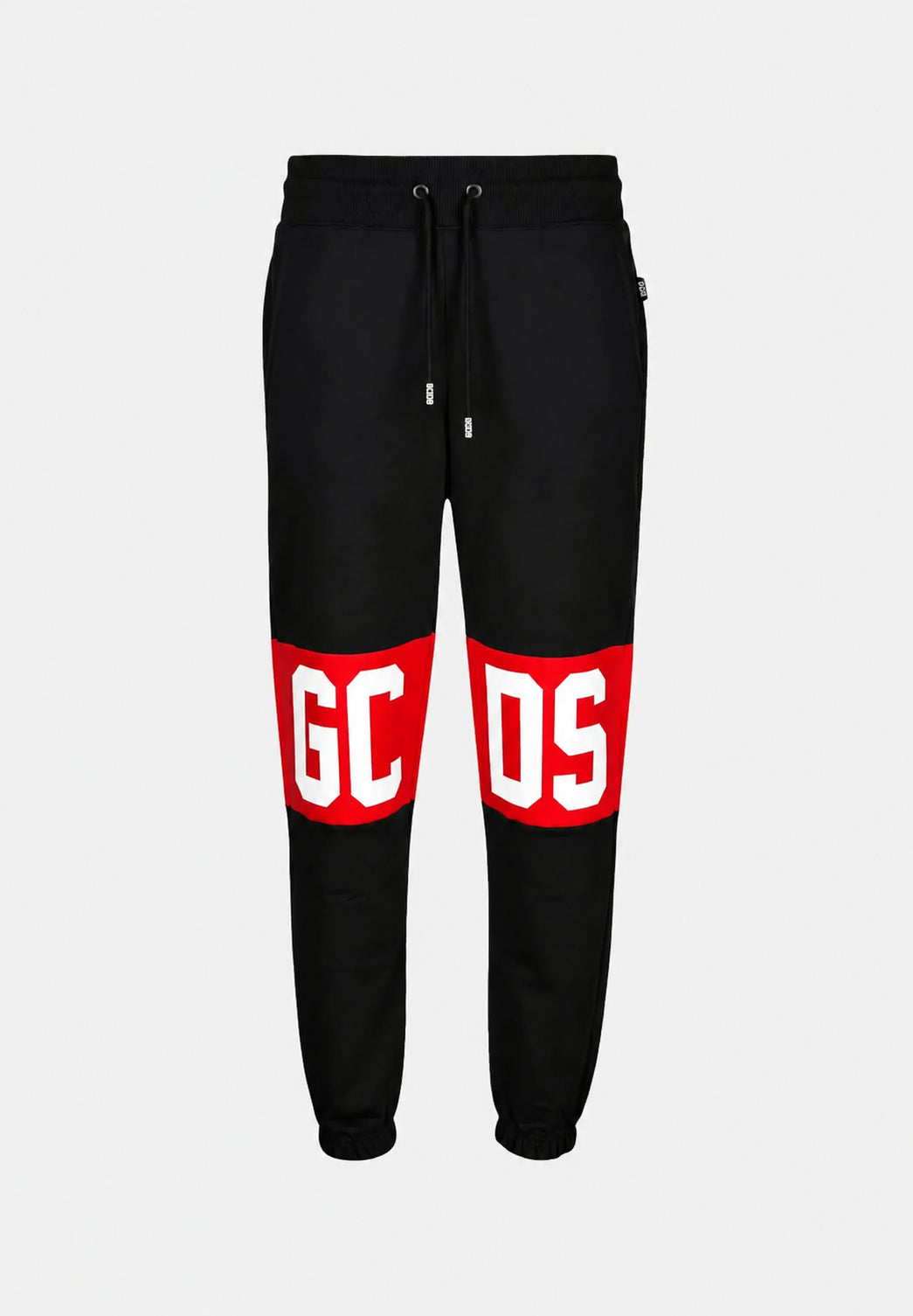 GCDS Pantalone sportivo nero per uomo e donna con banda logo Z0MLQI209F004 999R GCDS 