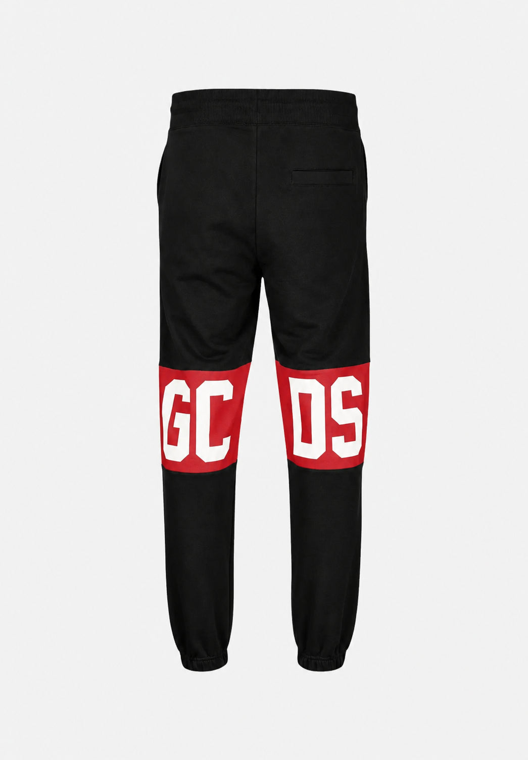 GCDS Pantalone sportivo nero per uomo e donna con banda logo Z0MLQI209F004 999R GCDS 
