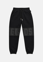 GCDS Pantaloni neri per uomo e donna  con maxi logo frontale Z0MLQI211F004 999B GCDS 