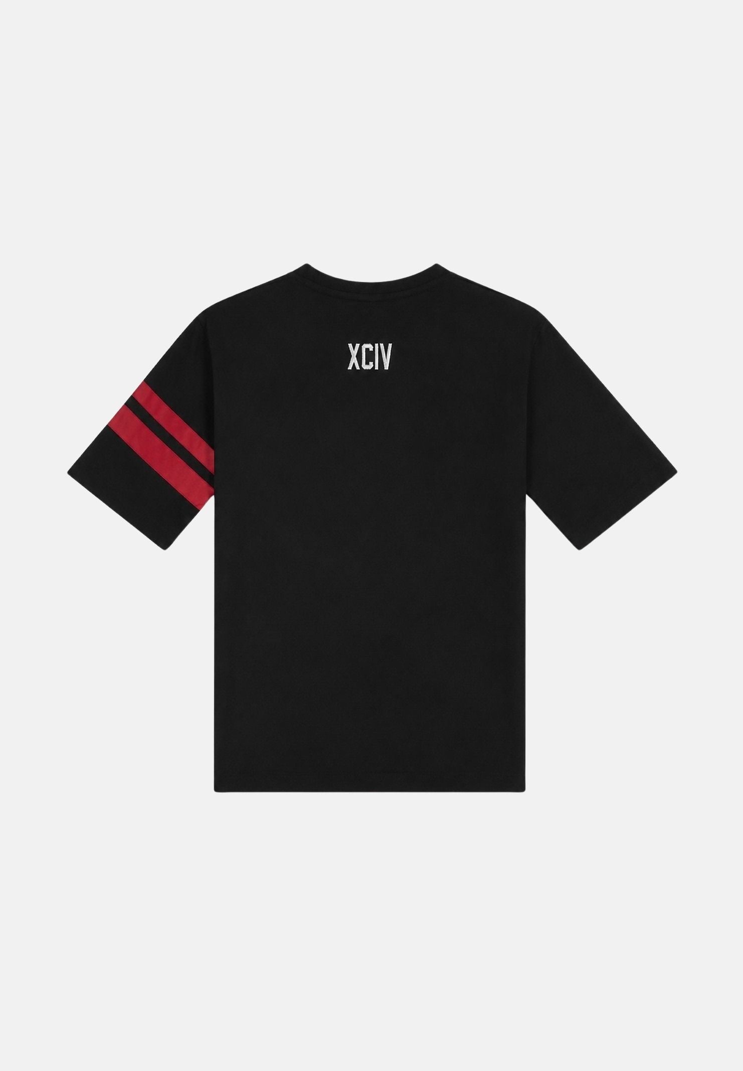 GCDS T-shirt manica corta LOGO  Black-Red per donna, ragazzi e bambini Z0UJQC592J105 999R GCDS 
