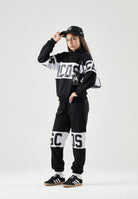 GCDS Felpa con cappuccio Band Logo black-white, nera e bianca per donna, ragazzi e bambini con logo iconico Z0UJQE583F004 999A GCDS 