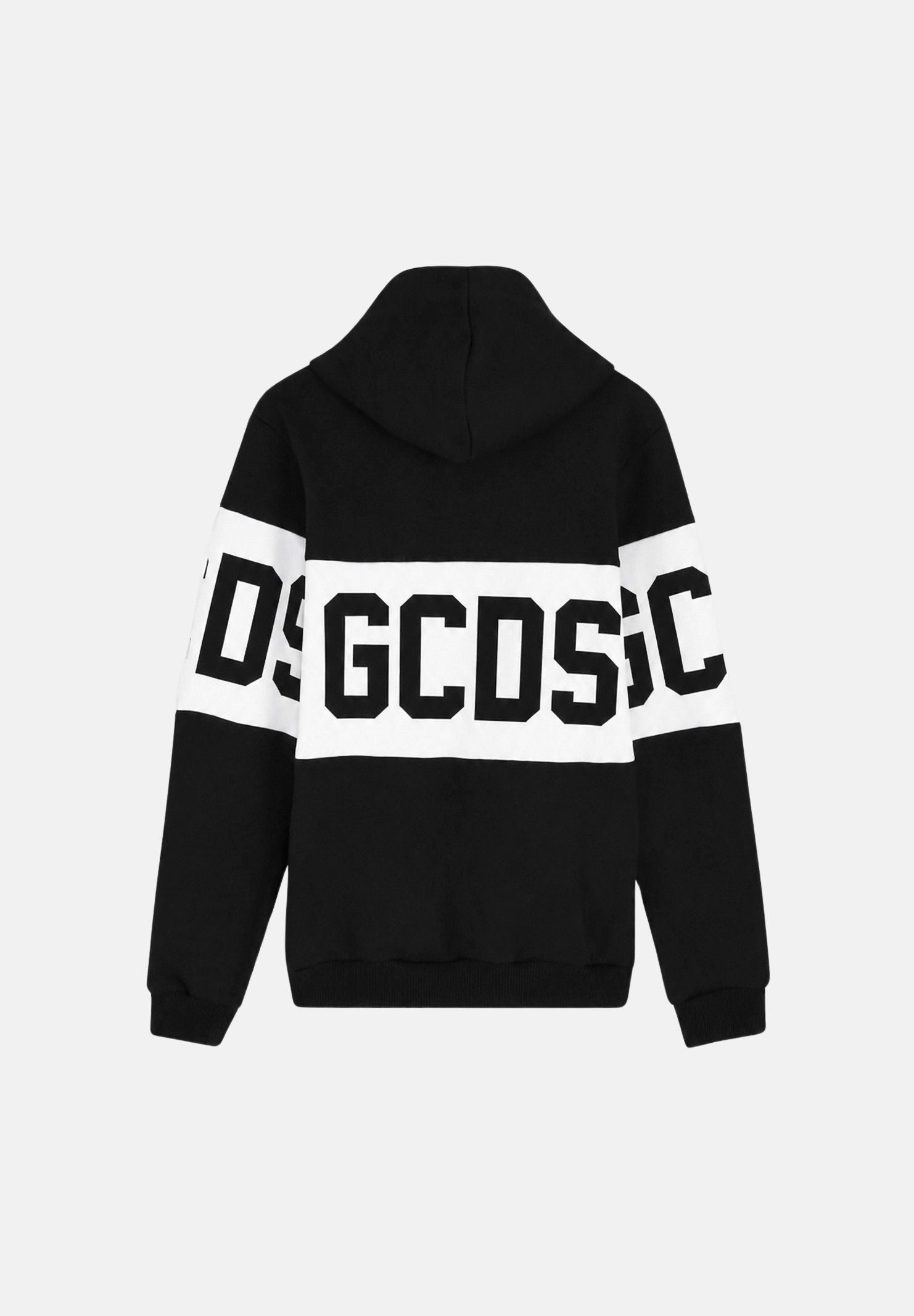 GCDS Felpa con cappuccio black-white, per bambino e bambina con logo iconico Z0UJQE583F004J 999A GCDS 